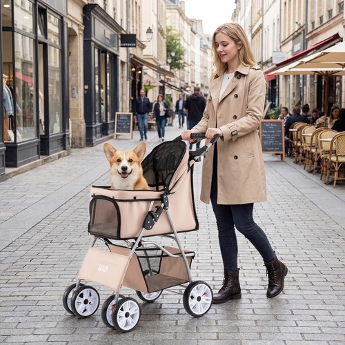 Wheel pet stroller for dogs - stroller,