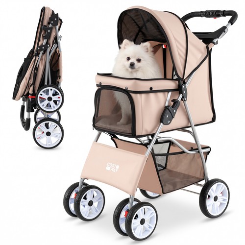 Wheel pet stroller for dogs - 4-wheel,