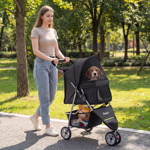 Wheel pet stroller for - 3-wheel,