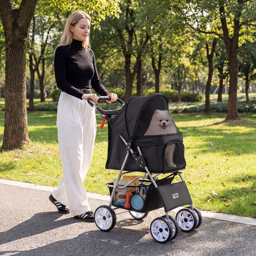 Wheel pet stroller for - 4-wheel,