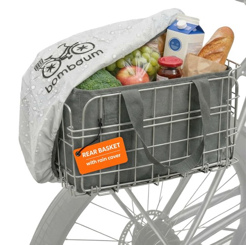 Rear bike basket with - rear,